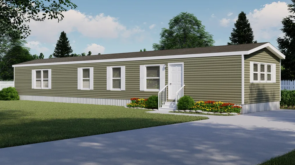 The THE SOCIAL 72 Exterior. This Manufactured Mobile Home features 3 bedrooms and 2 baths.