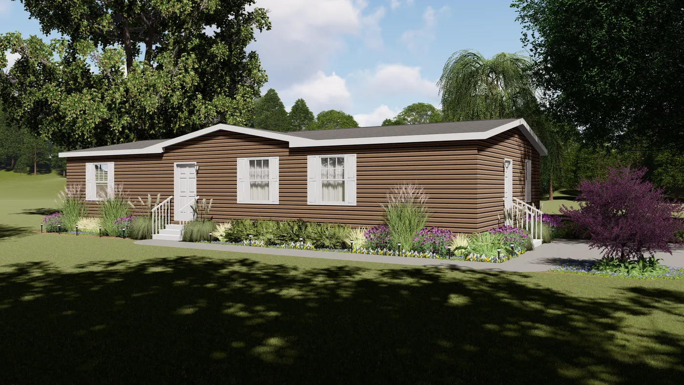 The HILL ST 5628-MS020 SECT Floor Plan. This Manufactured Mobile Home features 3 bedrooms and 2 baths.