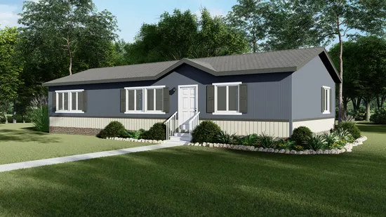 The FAIRPOINT 24523F Optional Cottage Exterior. This Manufactured Mobile Home features 3 bedrooms and 2 baths.