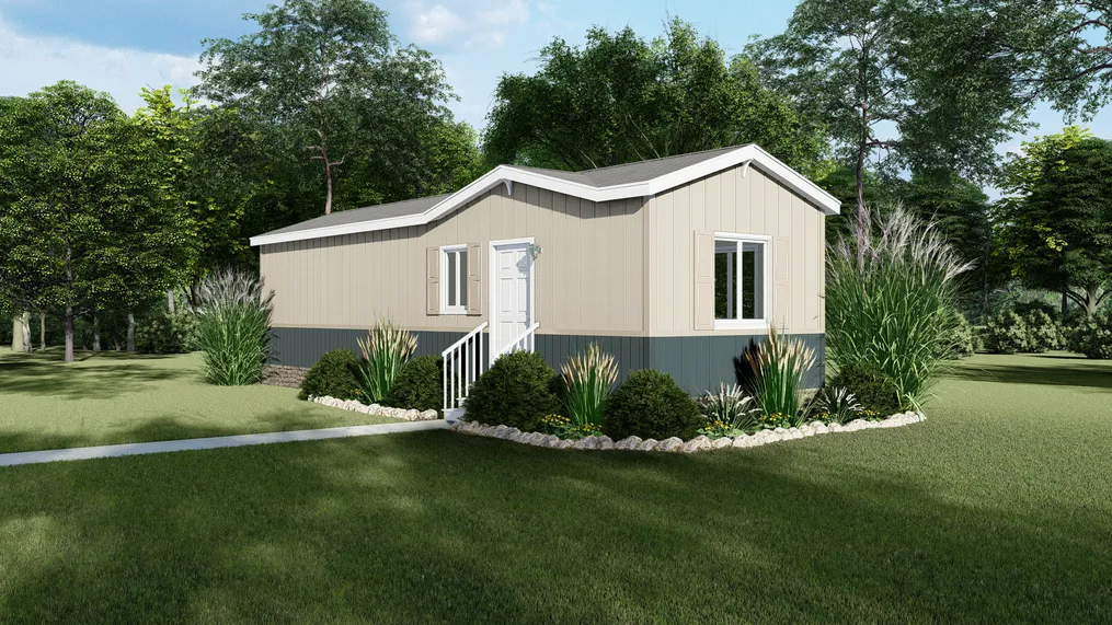 The FAIRPOINT 12401A Optional Heritage Exterior. This Manufactured Mobile Home features 1 bedroom and 1 bath.