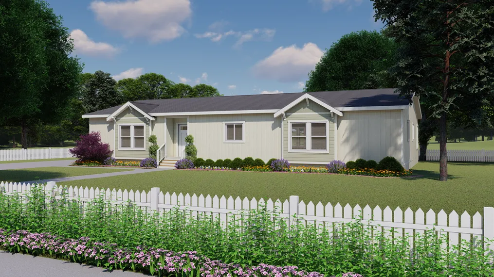 The CORONADO 3766A Craftsman Exterior. This Manufactured Mobile Home features 3 bedrooms and 2.5 baths.