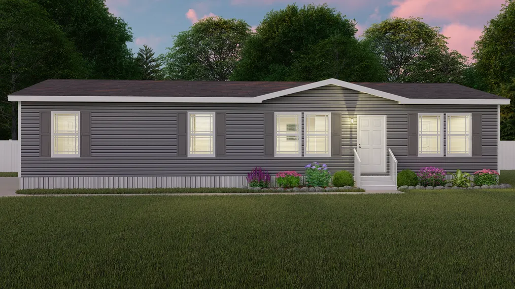 The CLASSIC 56D Exterior. This Manufactured Mobile Home features 3 bedrooms and 2 baths.