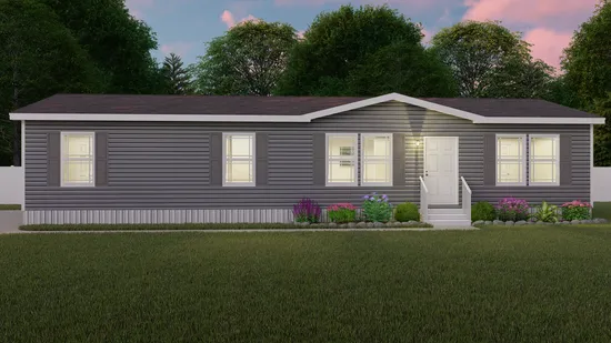 The CLASSIC 56D Exterior. This Manufactured Mobile Home features 3 bedrooms and 2 baths.