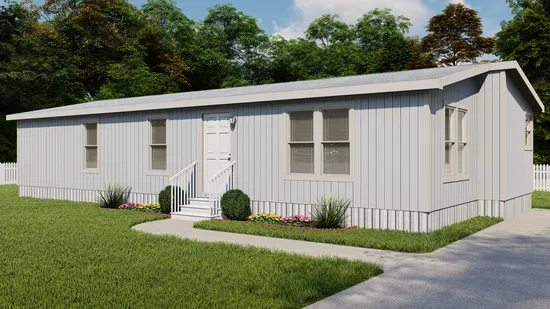 The ARTESIA Exterior. This Manufactured Mobile Home features 3 bedrooms and 2 baths.