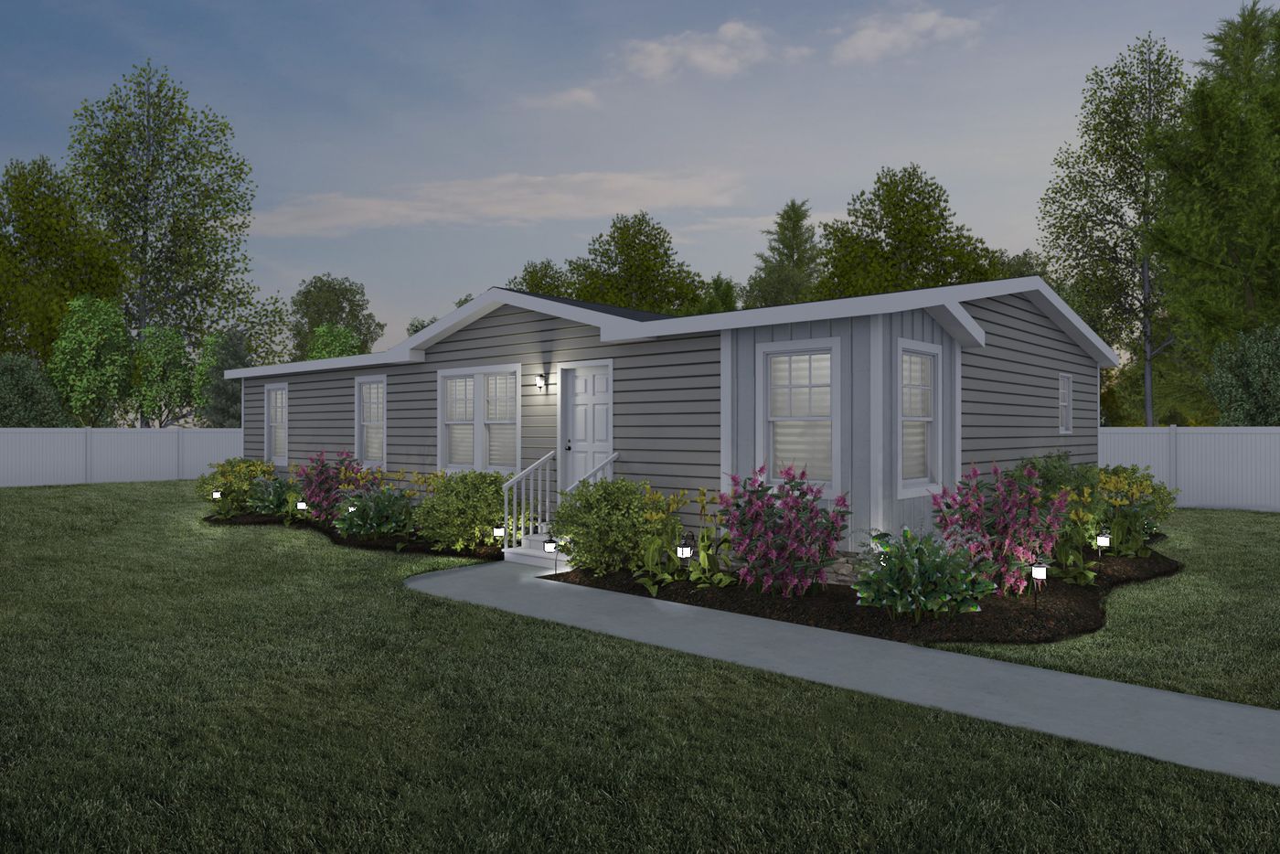 The MEADOW RD 5228-MS016 SECT Exterior. This Manufactured Mobile Home features 3 bedrooms and 2 baths.