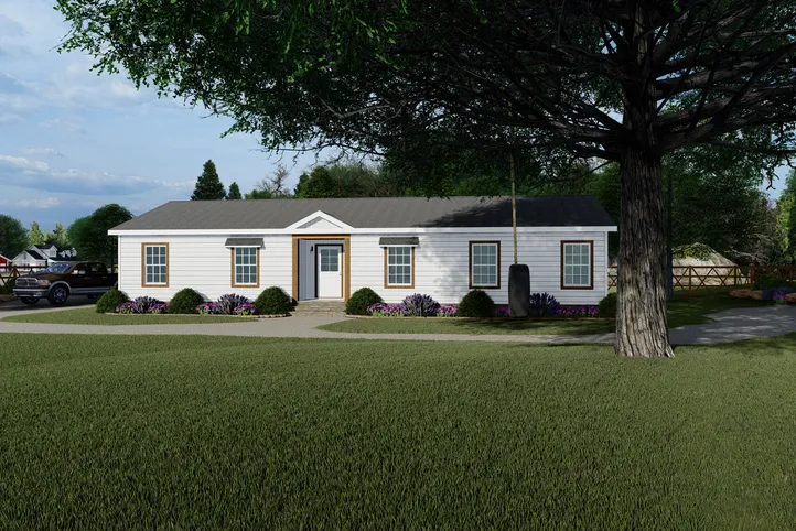 The FREEDOM FARM HOUSE  32X60 Exterior. This Manufactured Mobile Home features 3 bedrooms and 2 baths.