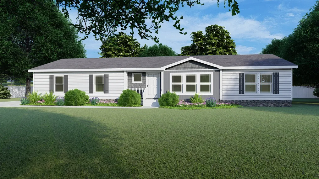 The COUNTRY AIRE Exterior. This Manufactured Mobile Home features 3 bedrooms and 3 baths.