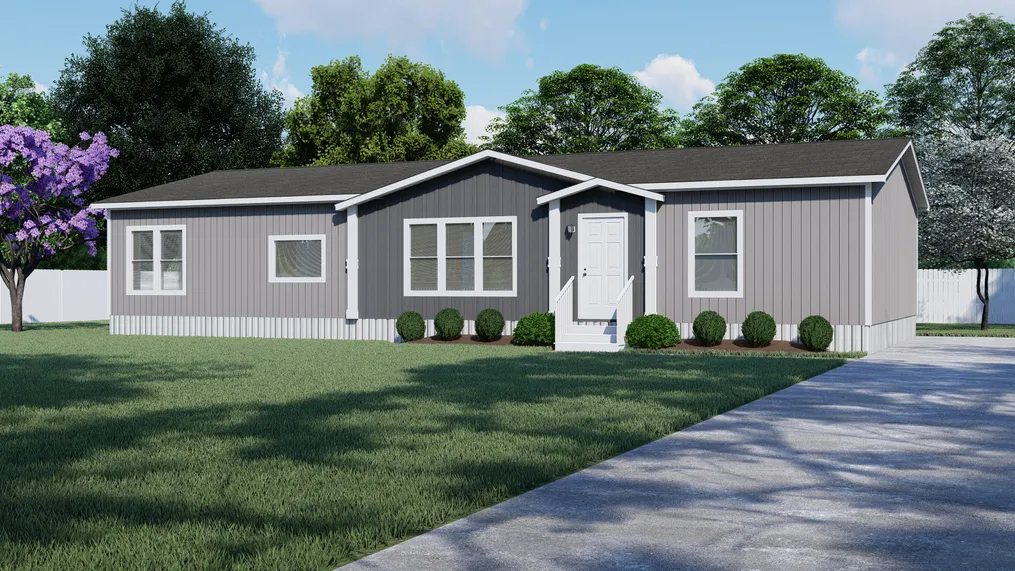 The THE ASPEN Exterior. This Manufactured Mobile Home features 3 bedrooms and 2 baths.