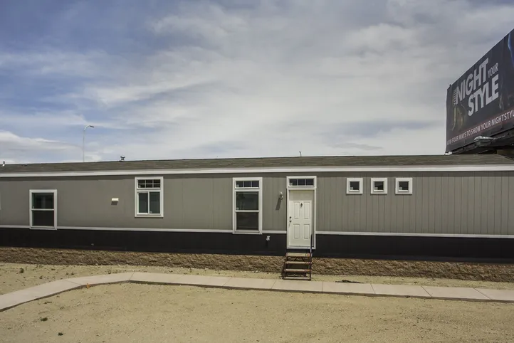 The K1676H Exterior. This Manufactured Mobile Home features 3 bedrooms and 2 baths.