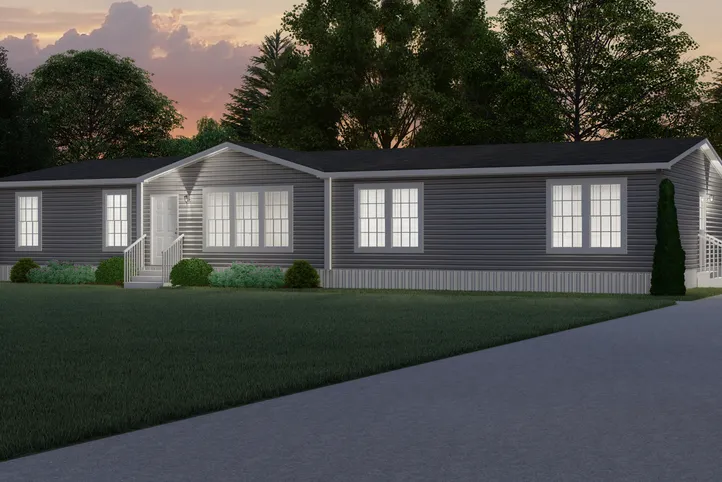 The THE TURNER Exterior. This Manufactured Mobile Home features 3 bedrooms and 2 baths.