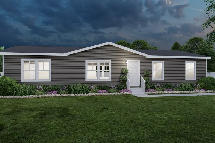 The LEGEND 86 Exterior. This Manufactured Mobile Home features 3 bedrooms and 2 baths.