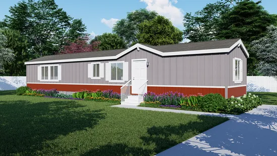The FAIRPOINT 14602A Optional Heritage Exterior. This Manufactured Mobile Home features 2 bedrooms and 2 baths.