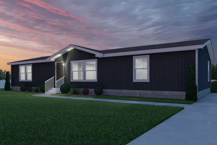 The K2760A Exterior. This Manufactured Mobile Home features 3 bedrooms and 2 baths.