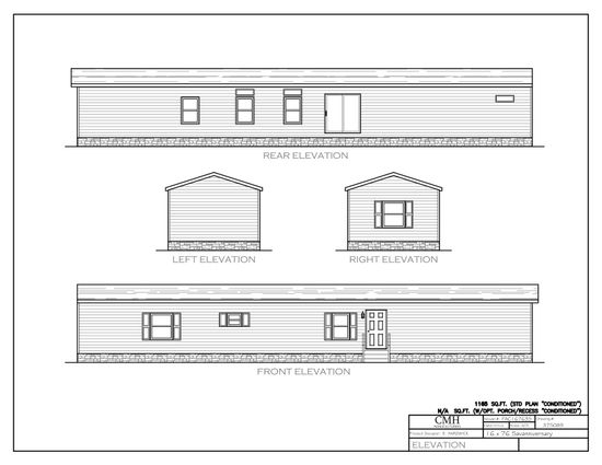 The THE ANNIVERSARY Exterior. This Manufactured Mobile Home features 3 bedrooms and 2 baths.