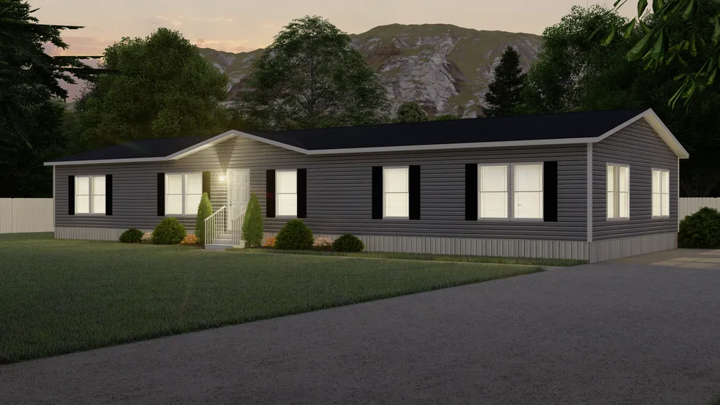 The 4870 ENTERPRISE 7632 Exterior. This Manufactured Mobile Home features 4 bedrooms and 2 baths.