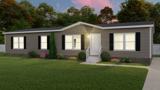 The THE EAGLE 60 Exterior. This Manufactured Mobile Home features 3 bedrooms and 2 baths.