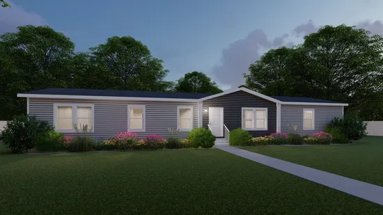 The THE BREEZE II Exterior. This Manufactured Mobile Home features 4 bedrooms and 2 baths.