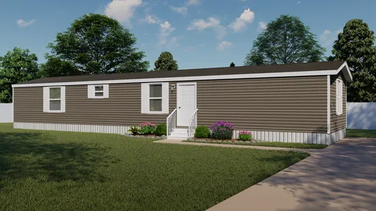 The BLAZER 66 B Exterior. This Manufactured Mobile Home features 3 bedrooms and 2 baths.