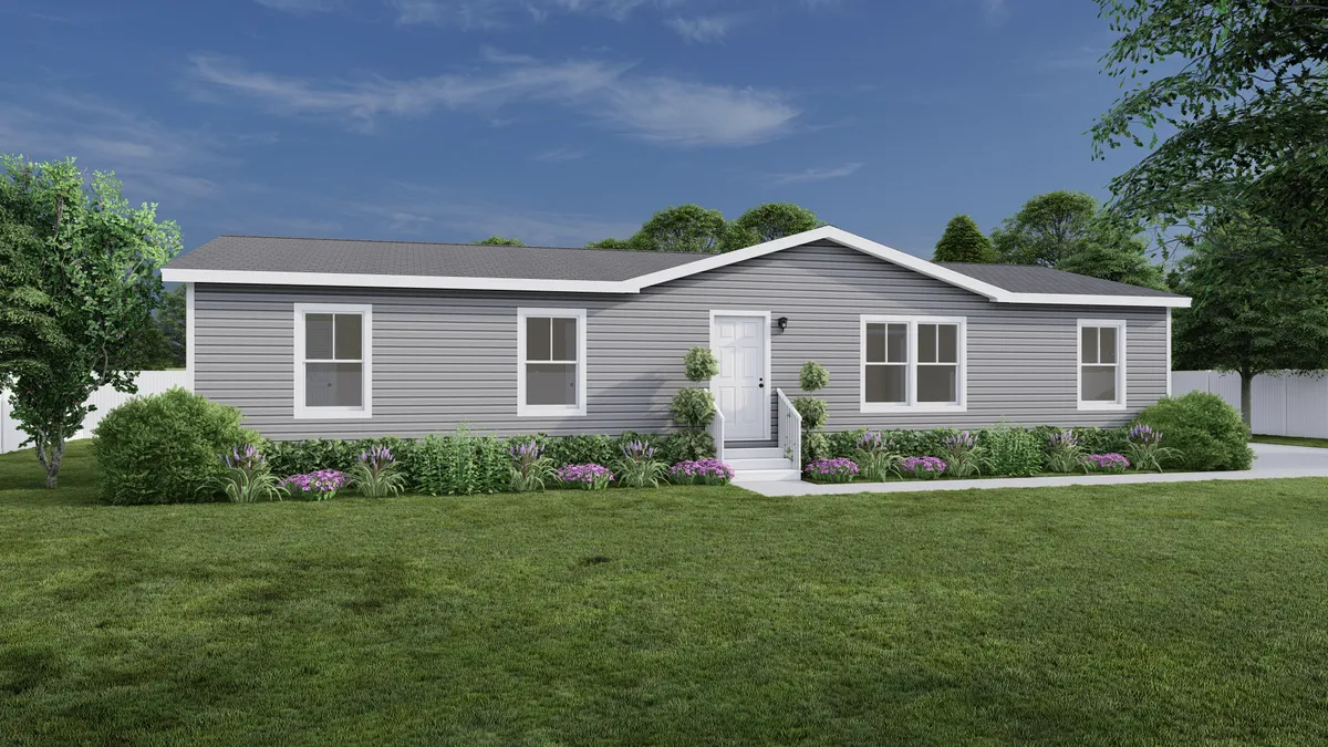 The LEGEND 14 Exterior. This Manufactured Mobile Home features 3 bedrooms and 2 baths.