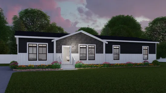 The THE VALHALLA Exterior. This Manufactured Mobile Home features 3 bedrooms and 2 baths.