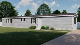 The BLAZER 76 P Exterior. This Manufactured Mobile Home features 3 bedrooms and 2 baths.