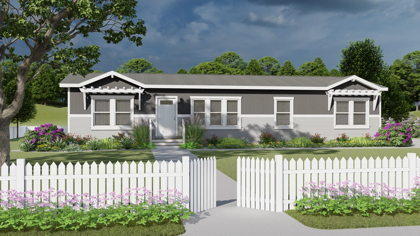 The CORONADO 2458C Exterior. This Manufactured Mobile Home features 3 bedrooms and 2 baths.