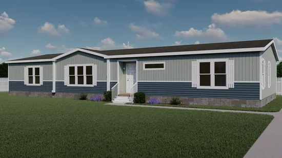 The THE JACKSON Exterior. This Manufactured Mobile Home features 3 bedrooms and 2 baths.