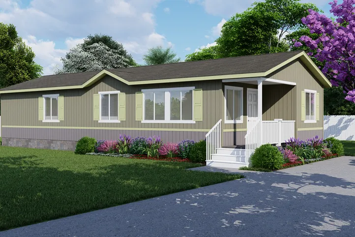 The FAIRPOINT 20523B Optional Porch and Cottage Exterior . This Manufactured Mobile Home features 3 bedrooms and 2 baths.