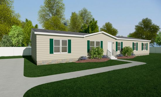 The BOLT Exterior. This Manufactured Mobile Home features 4 bedrooms and 2 baths.