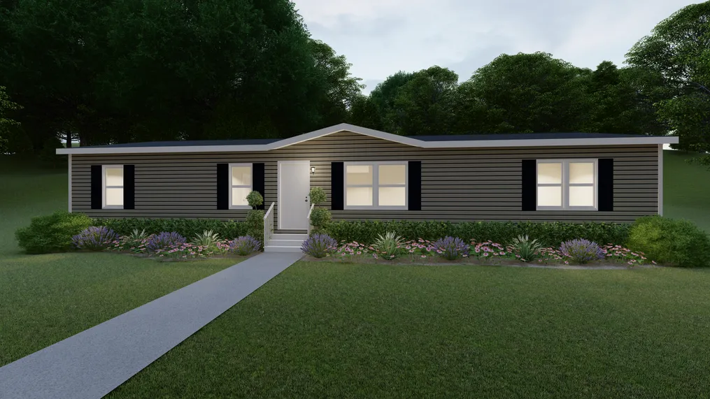 The JUBILATION Exterior. This Manufactured Mobile Home features 3 bedrooms and 2 baths.