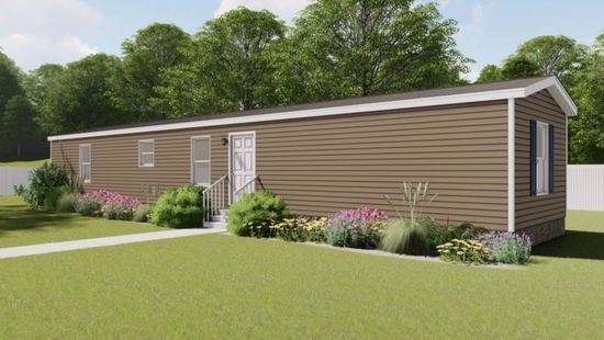 The MAPLE 7014-660 Exterior. This Manufactured Mobile Home features 3 bedrooms and 2 baths.
