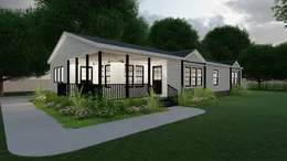 The THE LULAMAE Exterior (MH Advantage). This Manufactured Mobile Home features 3 bedrooms and 2 baths.