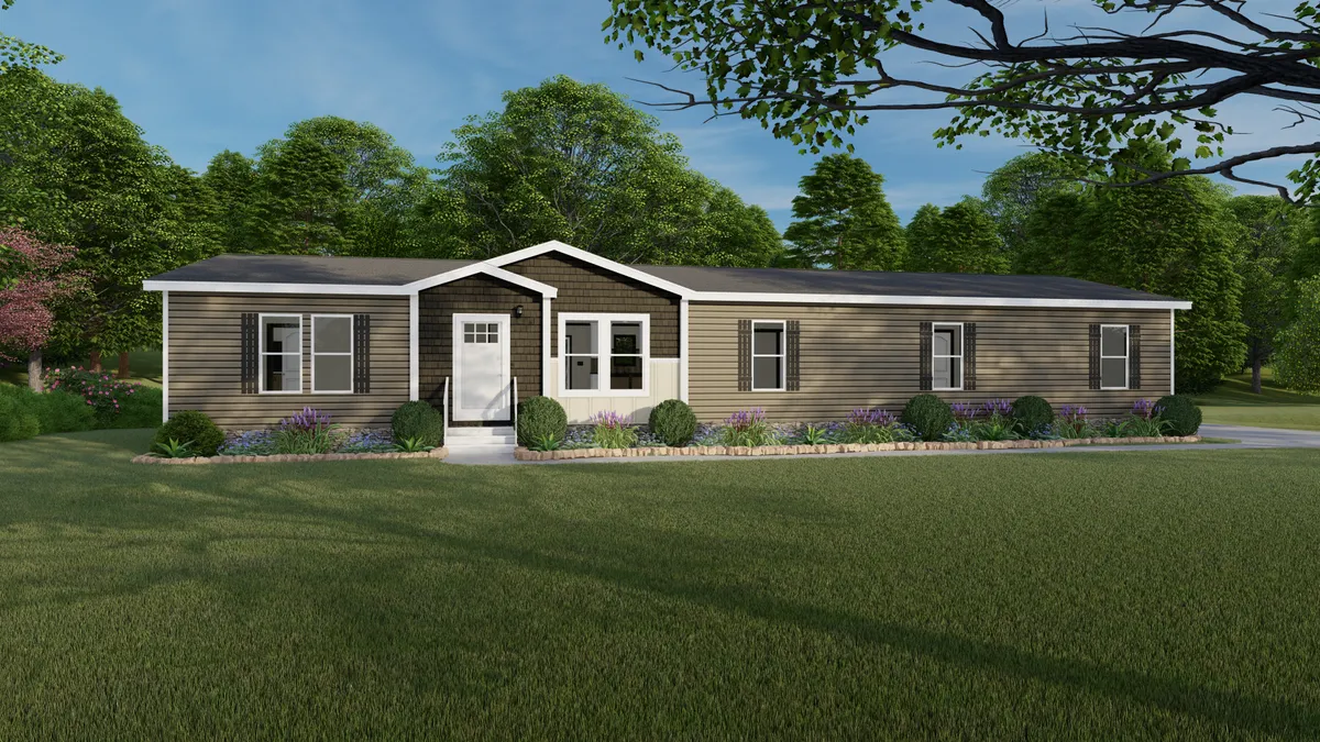 The BOUJEE XL Exterior. This Manufactured Mobile Home features 4 bedrooms and 3 baths.