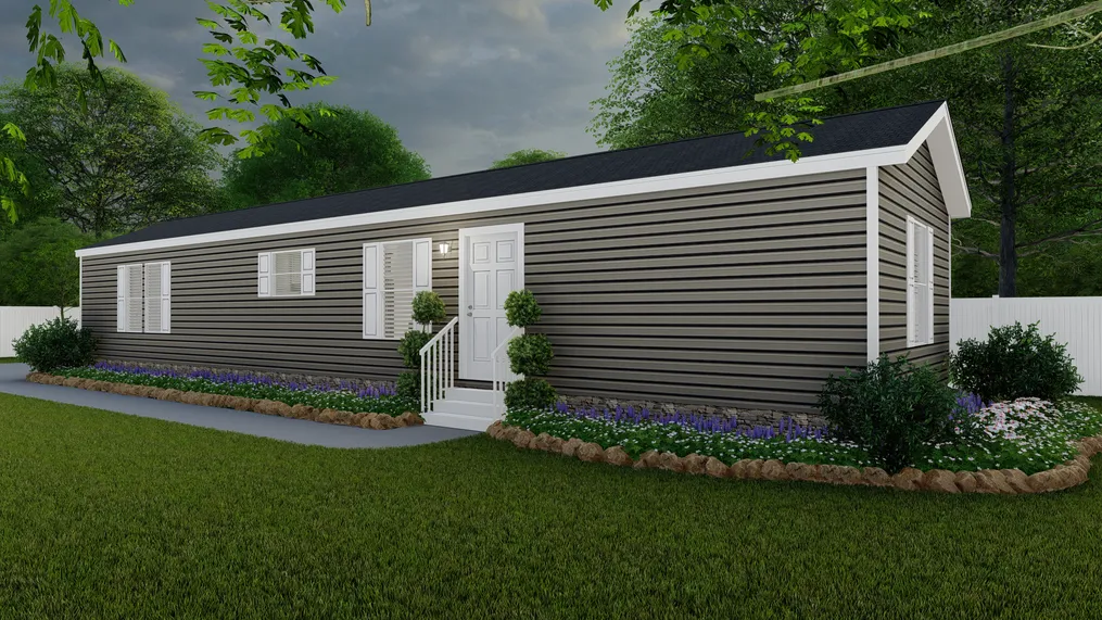 The 905  ADVANTAGE PLUS 6016 Exterior. This Manufactured Mobile Home features 2 bedrooms and 2 baths.