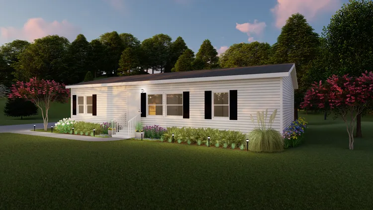 The THE SOUTHERN FARMHOUSE Exterior. This Manufactured Mobile Home features 3 bedrooms and 2 baths.