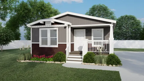 The GPII-2748-2A OAK RANCH Exterior. This Manufactured Mobile Home features 2 bedrooms and 2 baths.