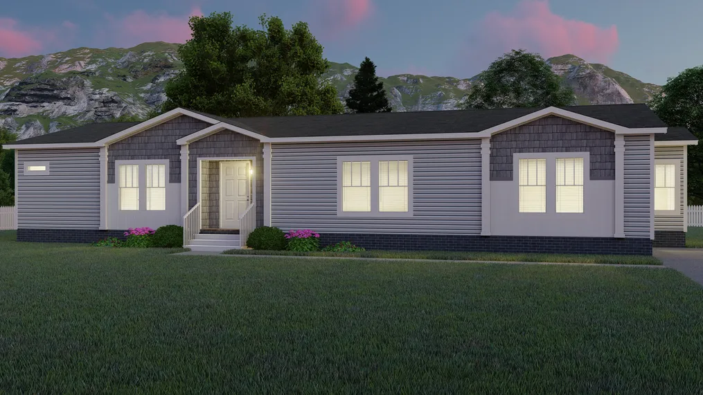 The THE TEAGAN Exterior. This Manufactured Mobile Home features 4 bedrooms and 3 baths.