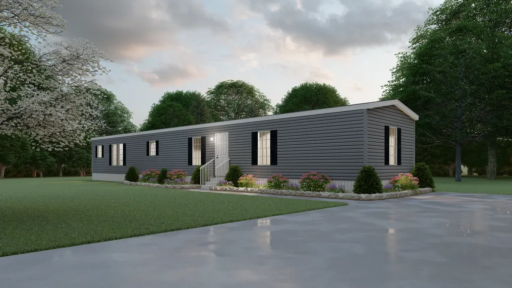 The THE WALSH Exterior. This Manufactured Mobile Home features 3 bedrooms and 2 baths.