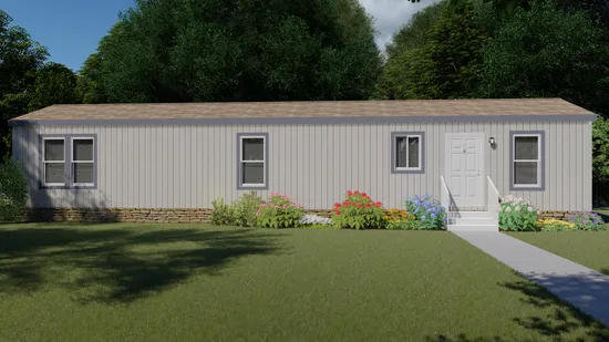 The 2006 COLUMBIA RIVER Exterior. This Manufactured Mobile Home features 2 bedrooms and 1 bath.