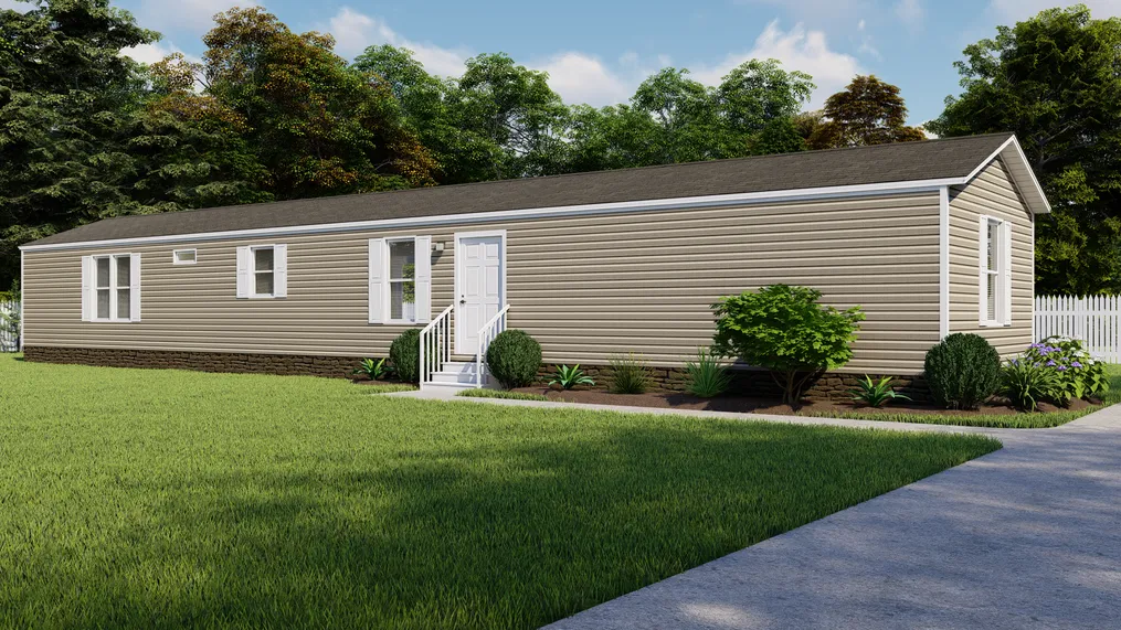 The THE ANNIVERSARY ISLANDER Exterior. This Manufactured Mobile Home features 3 bedrooms and 2 baths.