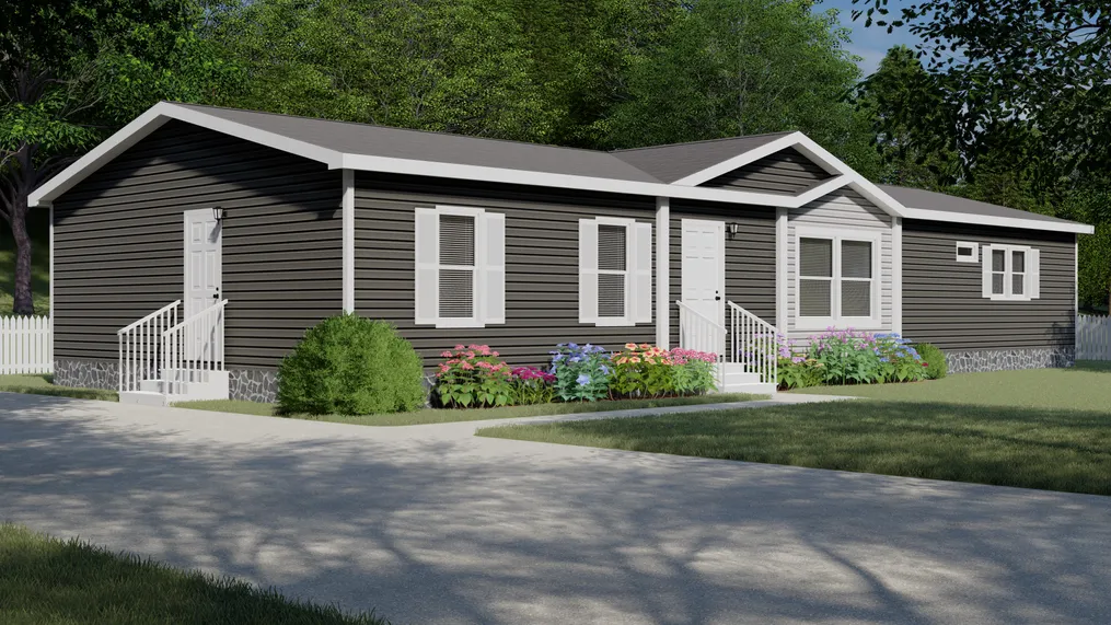 The SIG28663A Exterior. This Manufactured Mobile Home features 3 bedrooms and 2 baths.