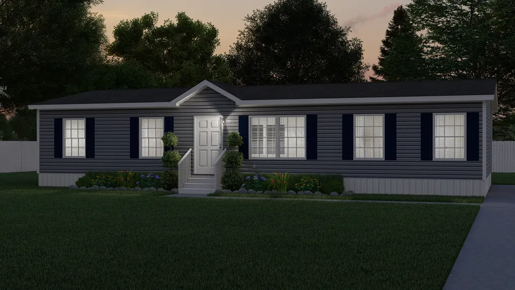 The ULTRA BREEZE 52 Exterior. This Manufactured Mobile Home features 3 bedrooms and 2 baths.
