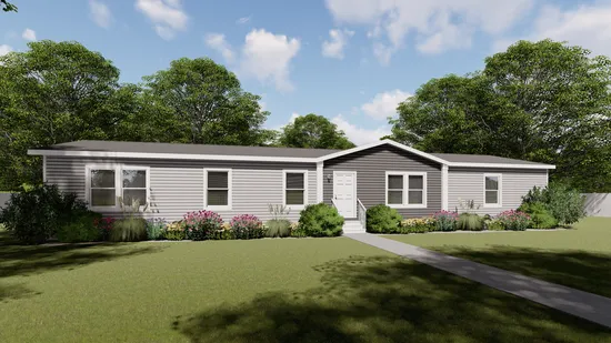 The THE BREEZE II Exterior. This Manufactured Mobile Home features 4 bedrooms and 2 baths.