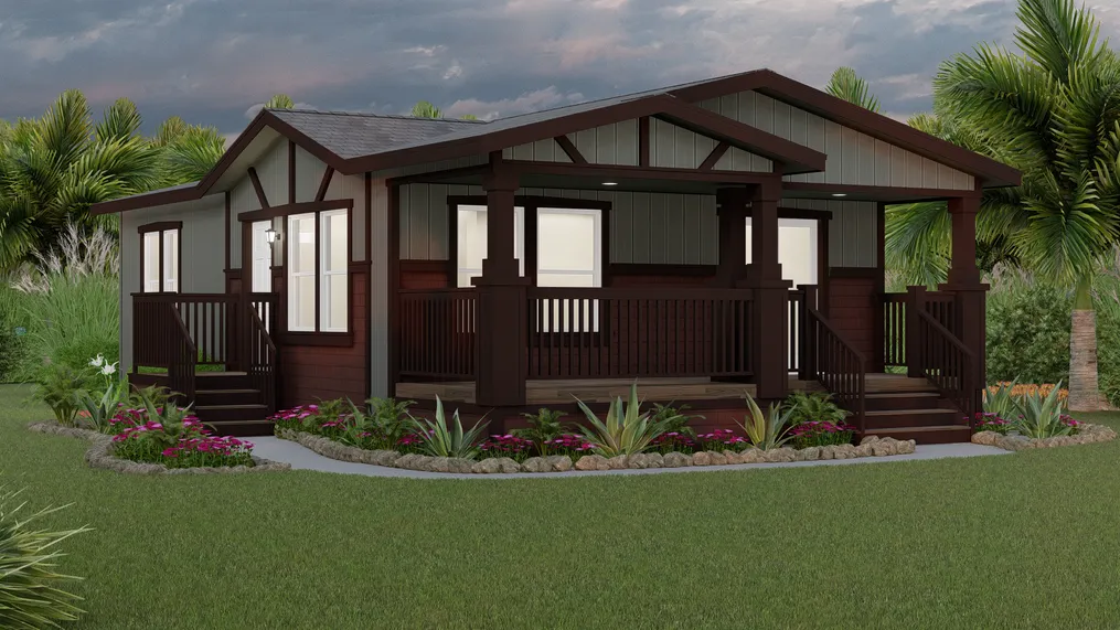 The GPII 2433-2A SANTA ROSA Exterior. This Manufactured Mobile Home features 2 bedrooms and 1 bath.