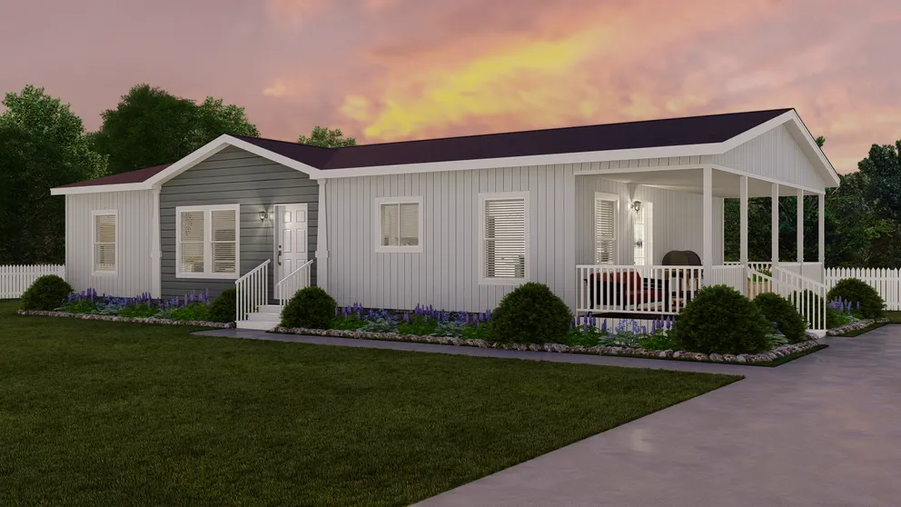 The K2750A Exterior. This Manufactured Mobile Home features 3 bedrooms and 2 baths.