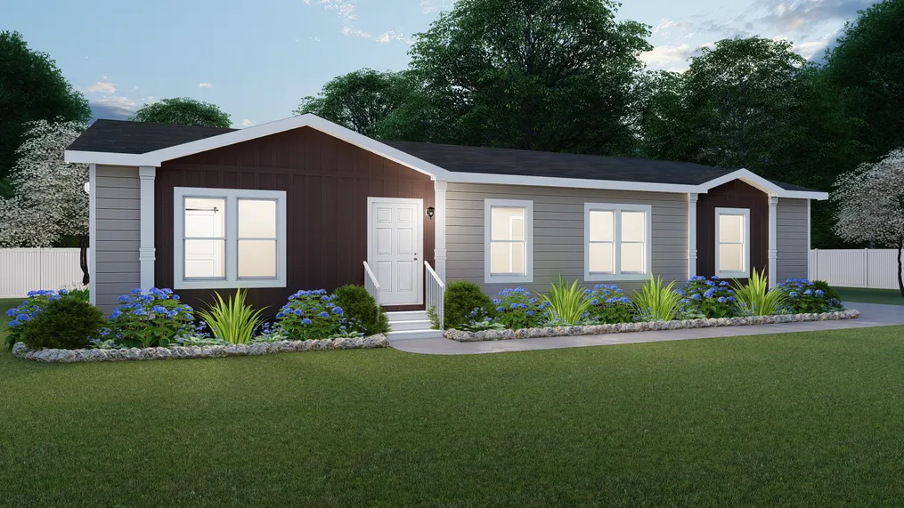 The THE TAHOE Exterior. This Manufactured Mobile Home features 3 bedrooms and 2 baths.