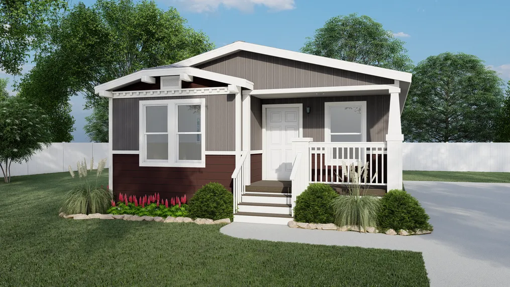 The GPII-2740-2B  PORTER RANCH Exterior. This Manufactured Mobile Home features 2 bedrooms and 1 bath.