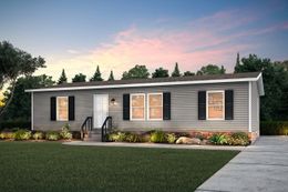 The 6110 ROCKETEER 4428 Exterior. This Manufactured Mobile Home features 3 bedrooms and 2 baths.