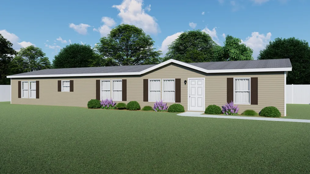 The 4607 ROCKETEER 7 7628 Exterior. This Manufactured Mobile Home features 4 bedrooms and 2 baths.