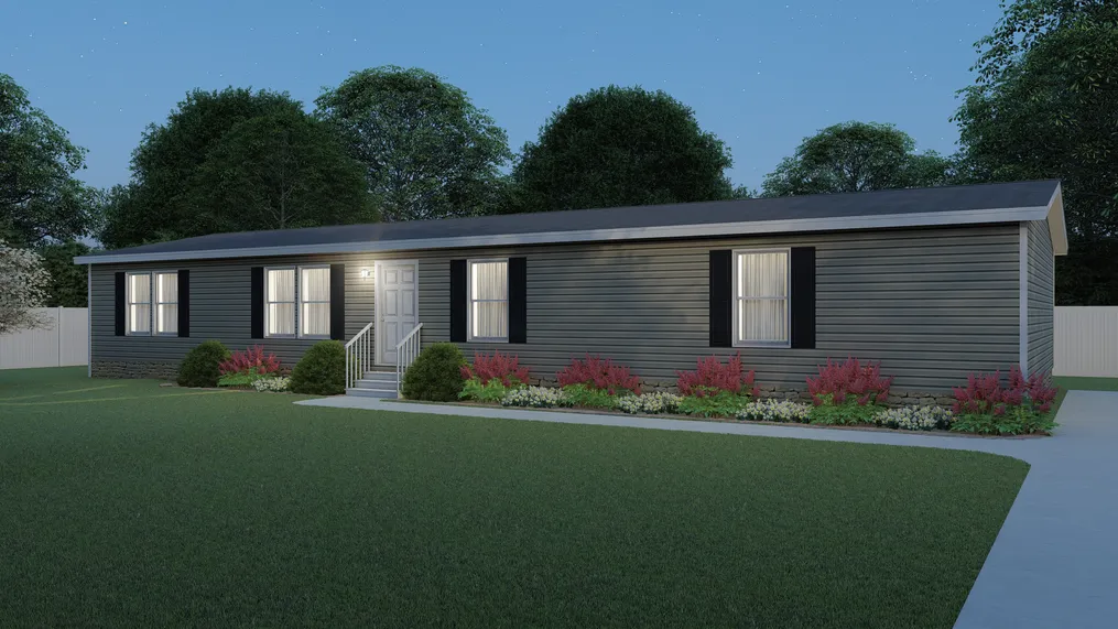 The 5602 ENTERPRISE 2 7028 Exterior. This Manufactured Mobile Home features 4 bedrooms and 2 baths.